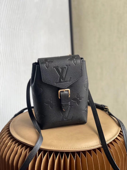 LV Tiny Backpack Monogram Empreinte Black For Women, WoBags 19cm LV M80596