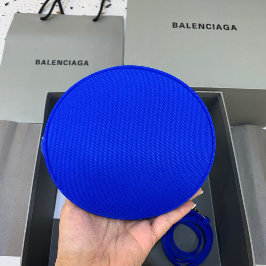 Balen Le Cagole Medium Bucket Bag In Blue, For Women,  Bags 11.8in/30cm