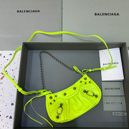 Balen Le Cagole Mini Bag With Chain Light Green, For Women,  Bags 8.2in/21cm