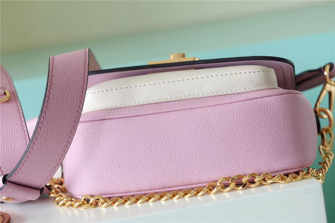 LV Lockme Tender Pink For Women, Women’s Handbags, Shoulder And Crossbody Bags 7.5in/19cm LV 