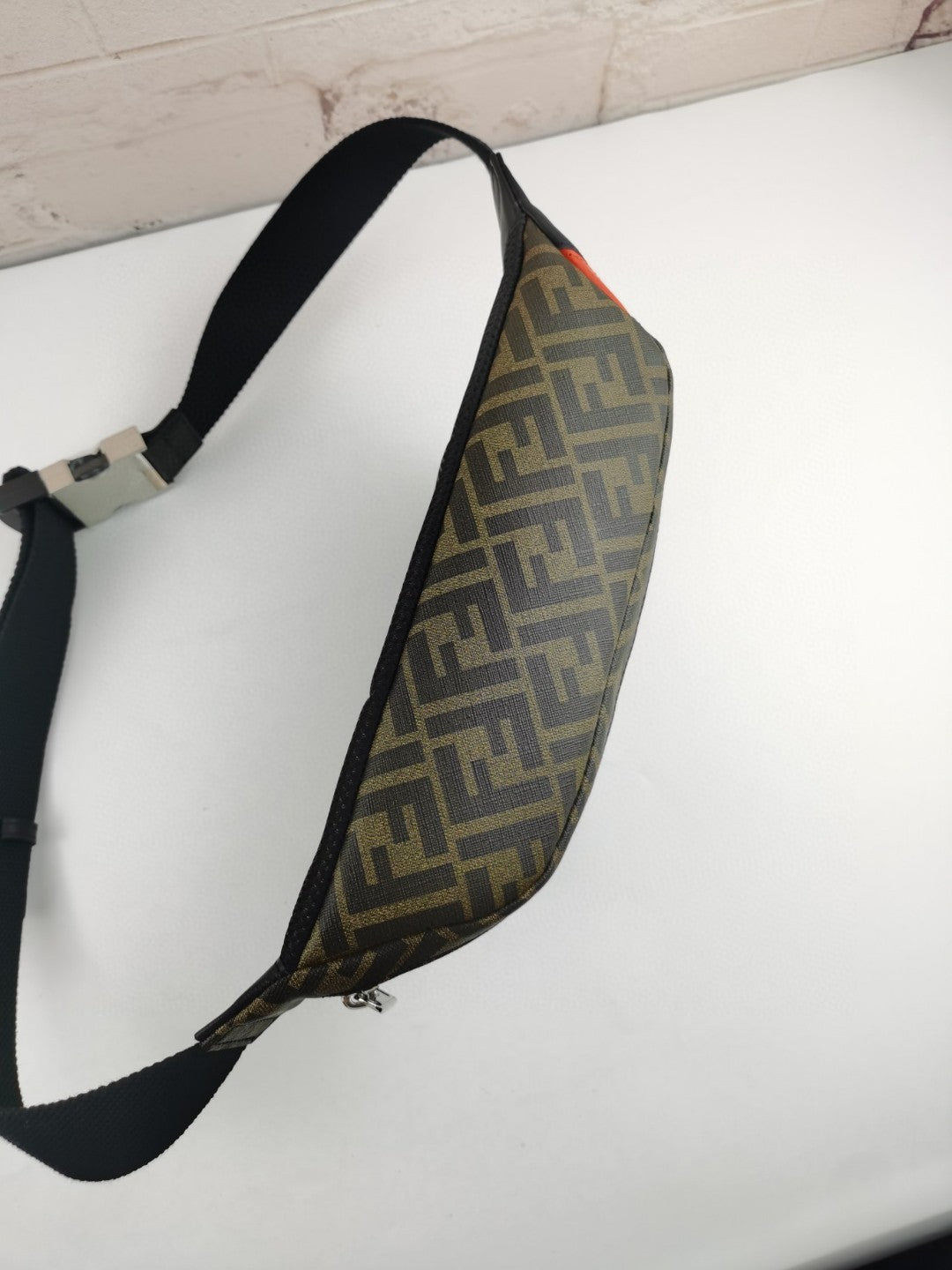 FI Belt Bag Khaki/Orange For Men, Men&#8217;s Bags 18.1in/46cm FF 7VA434