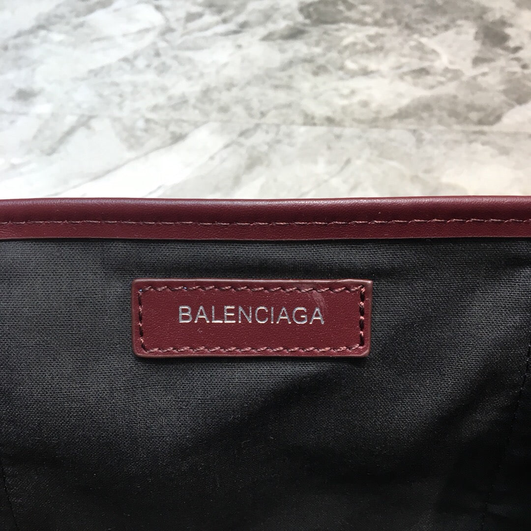Balen Navy XS Tote Bag In Dark Red, For Women,  Bags 12.6in/32cm