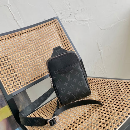 LV Outdoor Slingbag Taigarama Noir Black For Men, Bags, Crossbody Bags 8.3in/21cm LV M30741