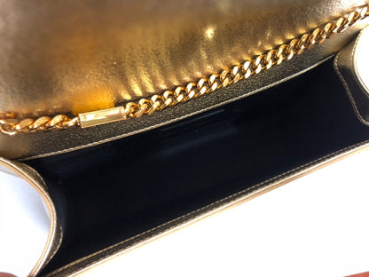 YSSL Kate Chain Wallet With Tassel Yellow Copper For Women 10.2in/26cm YSL
