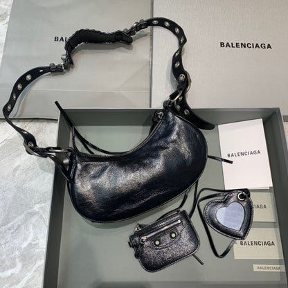 Balen Le Cagole XS Shoulder Bag In Black, For Women,  Bags 10.2in/26cm 671309210BK1000