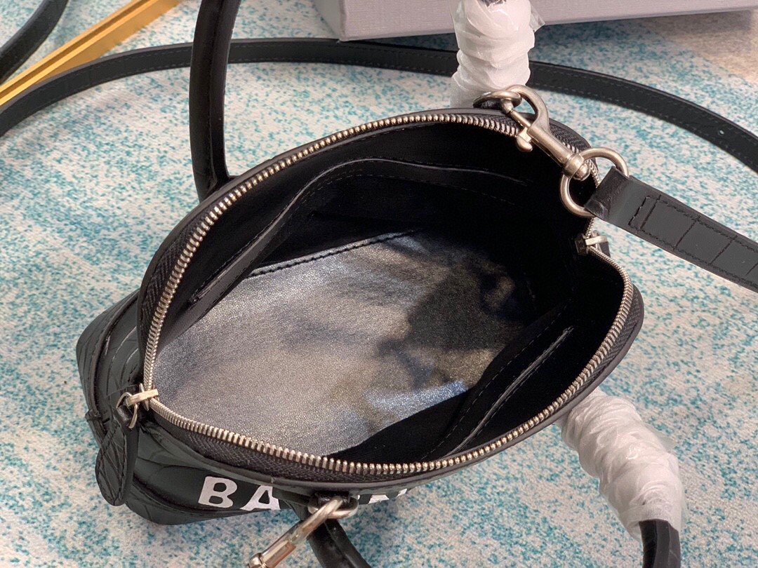 Balen Ville Mini Handbag In Black, For Women,  Bags 4.7in/12cm