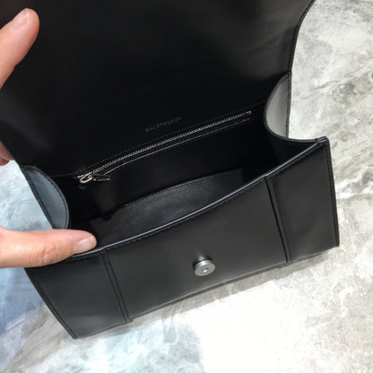 Balen Hourglass XS Handbag In Black, For Women,  Bags 7.4in/19cm