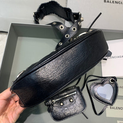 Balen Le Cagole XS Shoulder Bag In Black, For Women,  Bags 10.2in/26cm 671309210BK1000