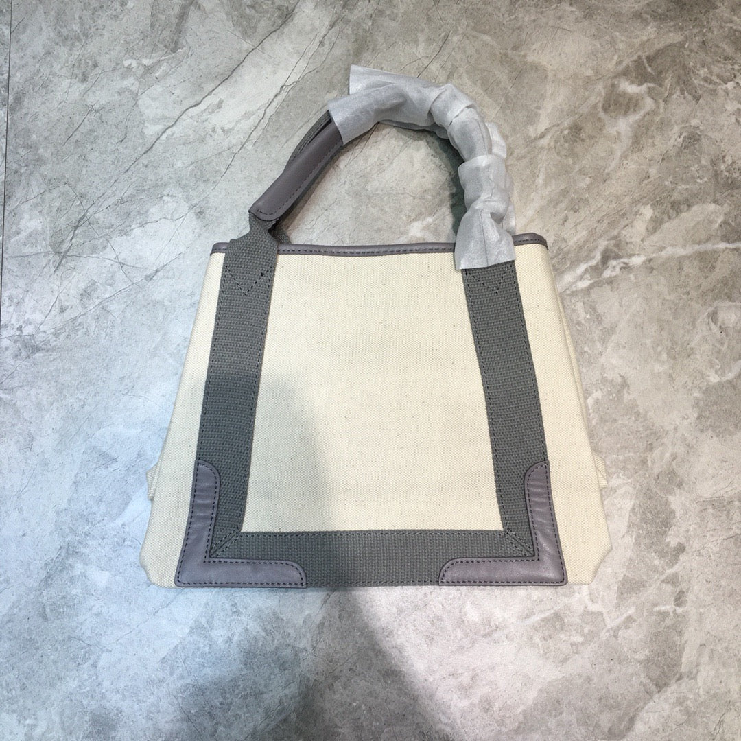 Balen Navy Small Cabas Tote Bag In Gray, For Women,  Bags 18.5in/47cm