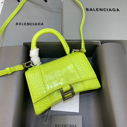 Balen Hourglass XS Handbag In Light Green, For Women,  Bags 7.4in/19cm
